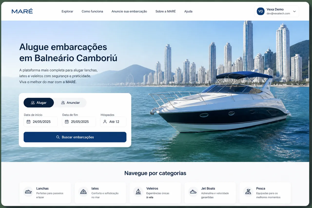 Mare — Marketplace de embarcacoes